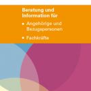 Ansicht Flyer "informationen für Angehörige und Fachkräfte"